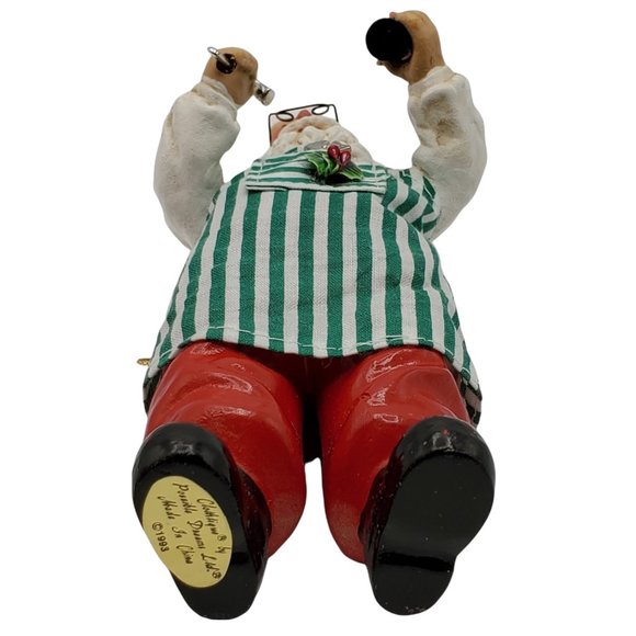 Dept 56 Possible Dreams Working Santa Ornament 714006 Vintage 7" Clothtique 1993 - Picture 7 of 10